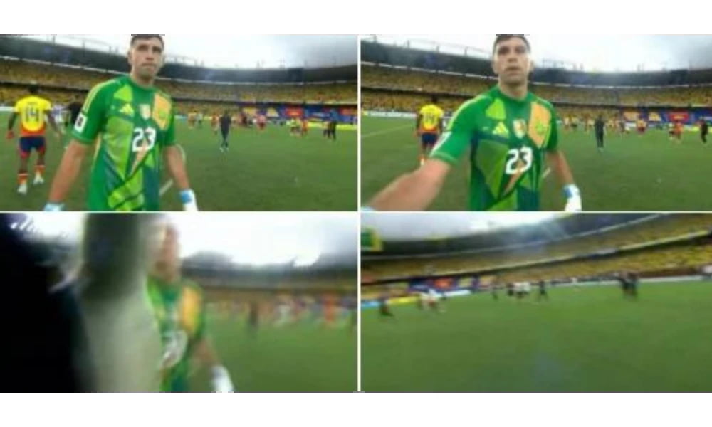 FIFA anunció la sanción a Dibu Martínez por agredir a camarógrafo colombiano