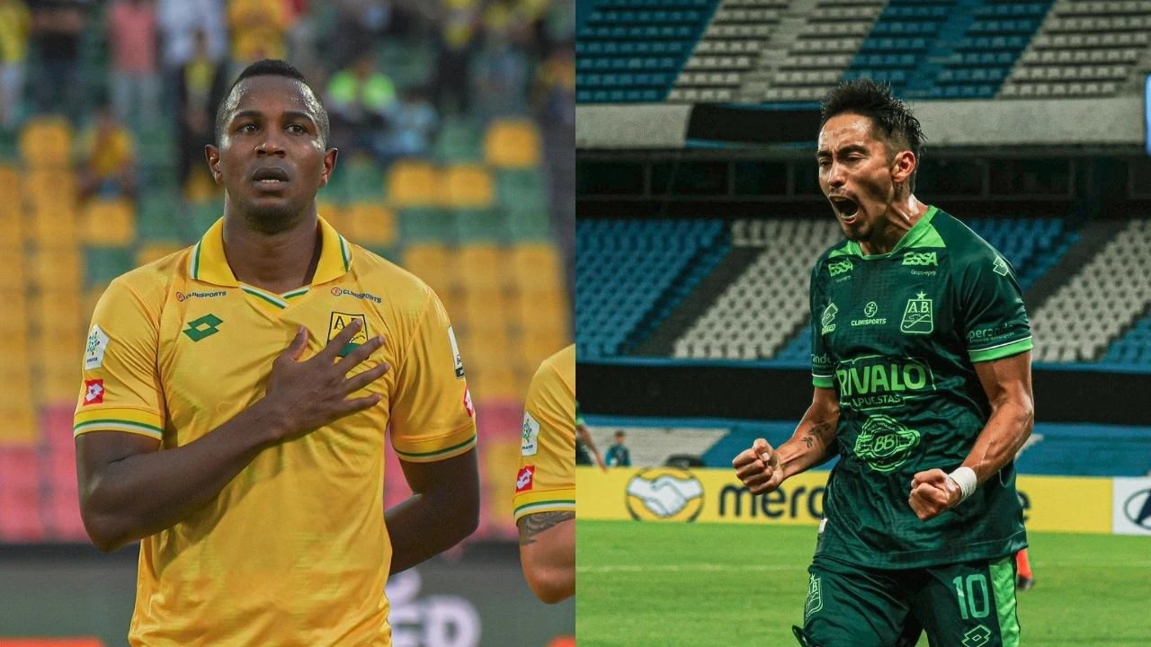 Fabián Sambueza y Jefferson Mena, en recuperación por lesión en Atlético Bucaramanga