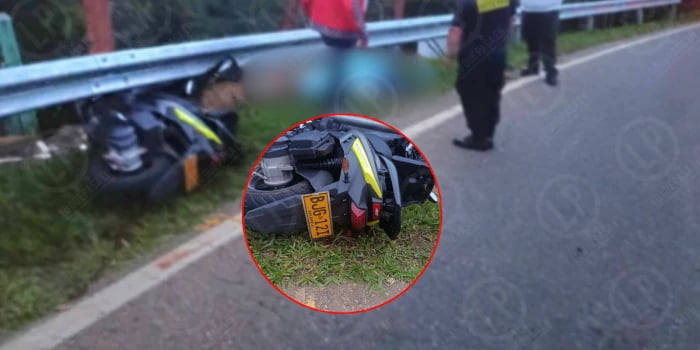 Impacto contra separador deja una persona fallecida en Barichara.