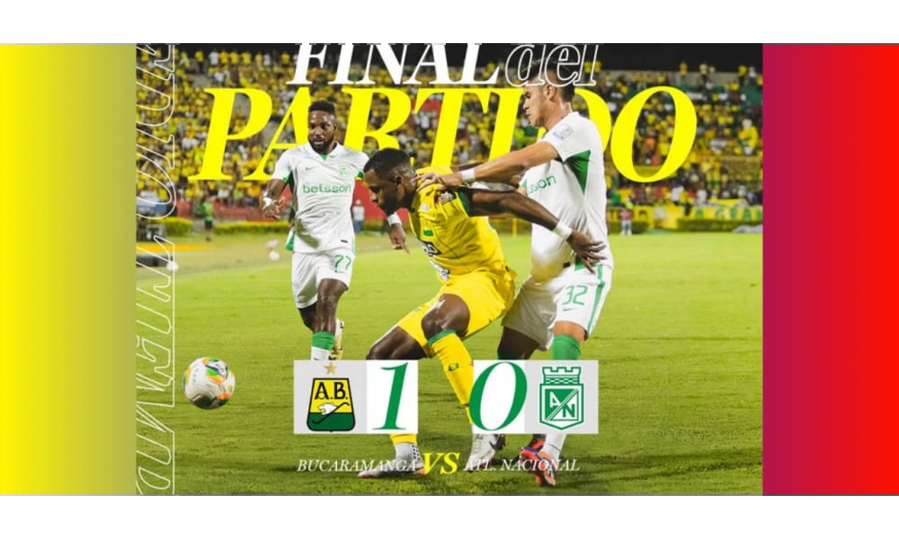 Atlético Bucaramanga venció 1-0 a al Nacional con un gol de Fabry Castro